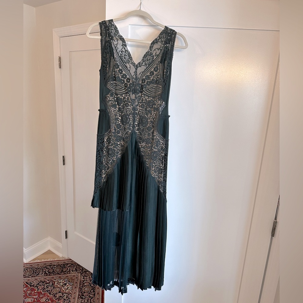 Stella McCartney pleated lace gown